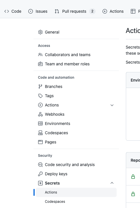 GitHub Secrets