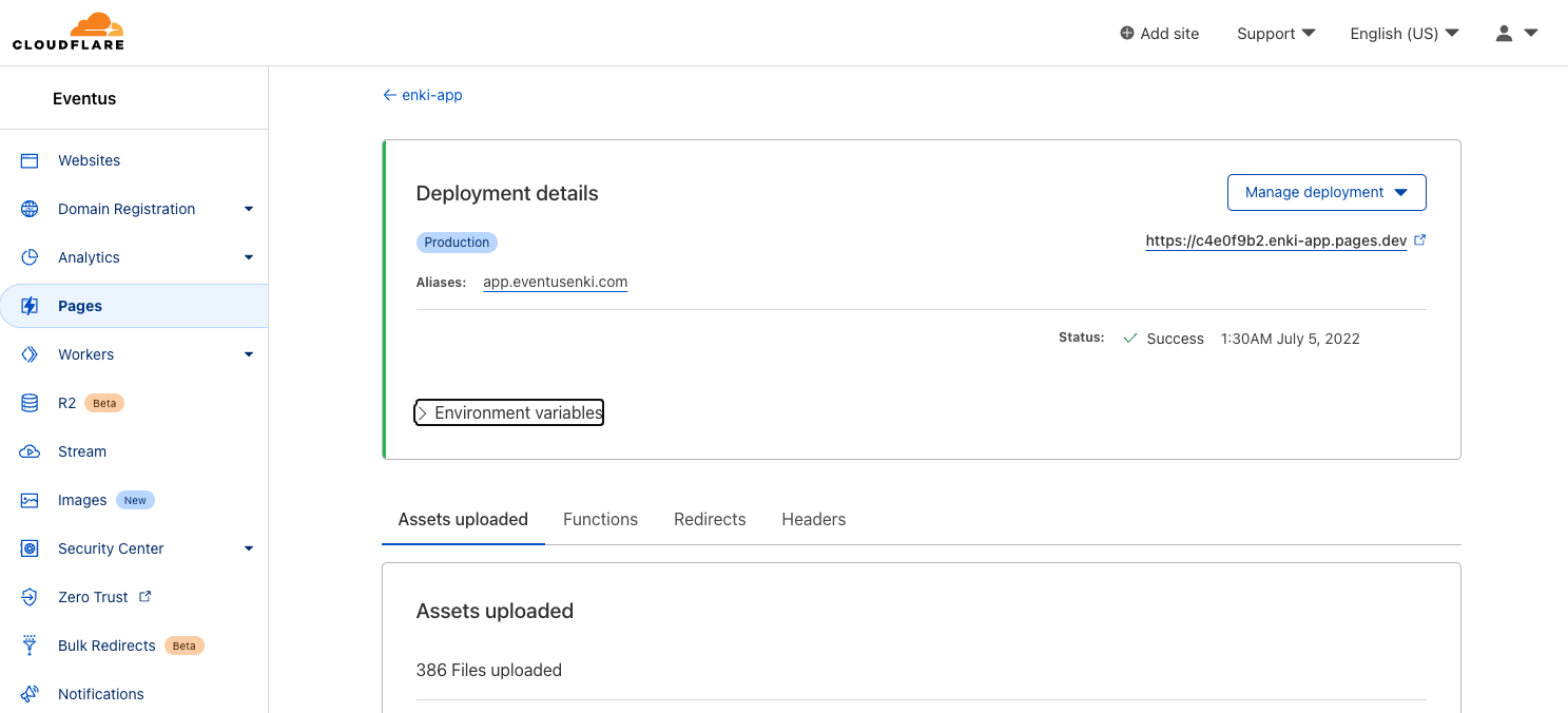 Cloudflare Pages Project