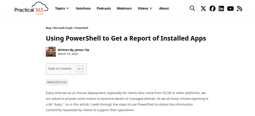 Using PowerShell to Get a Report of Installed Apps