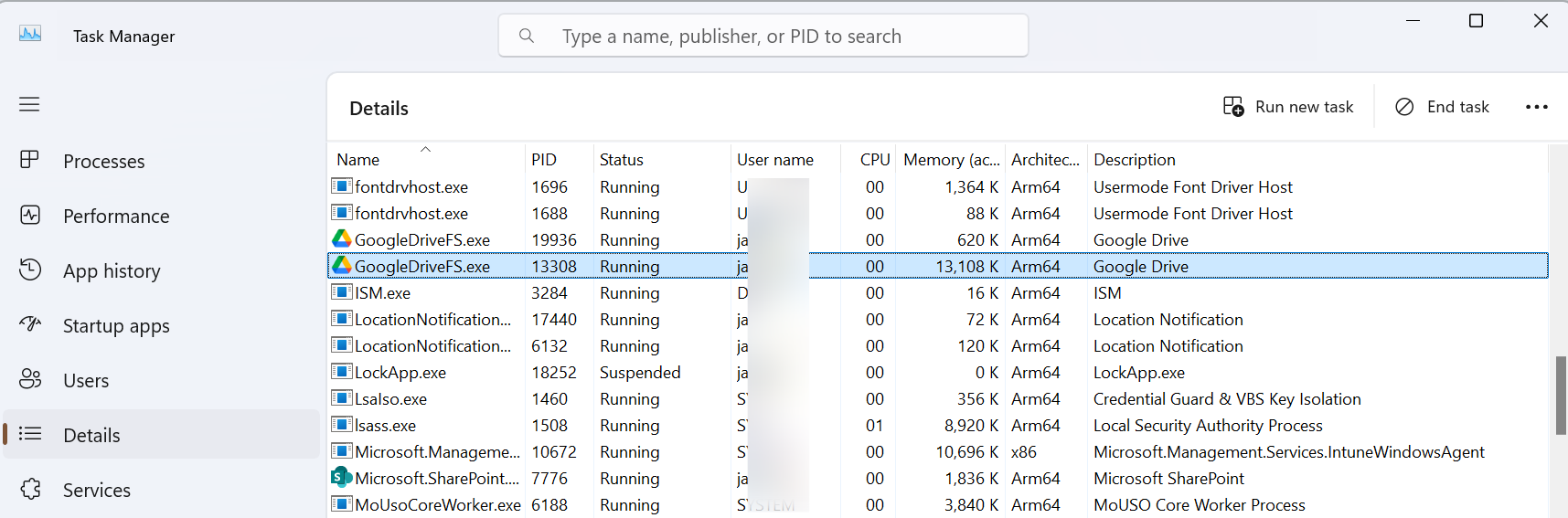 Google Drive on Windows ARM64